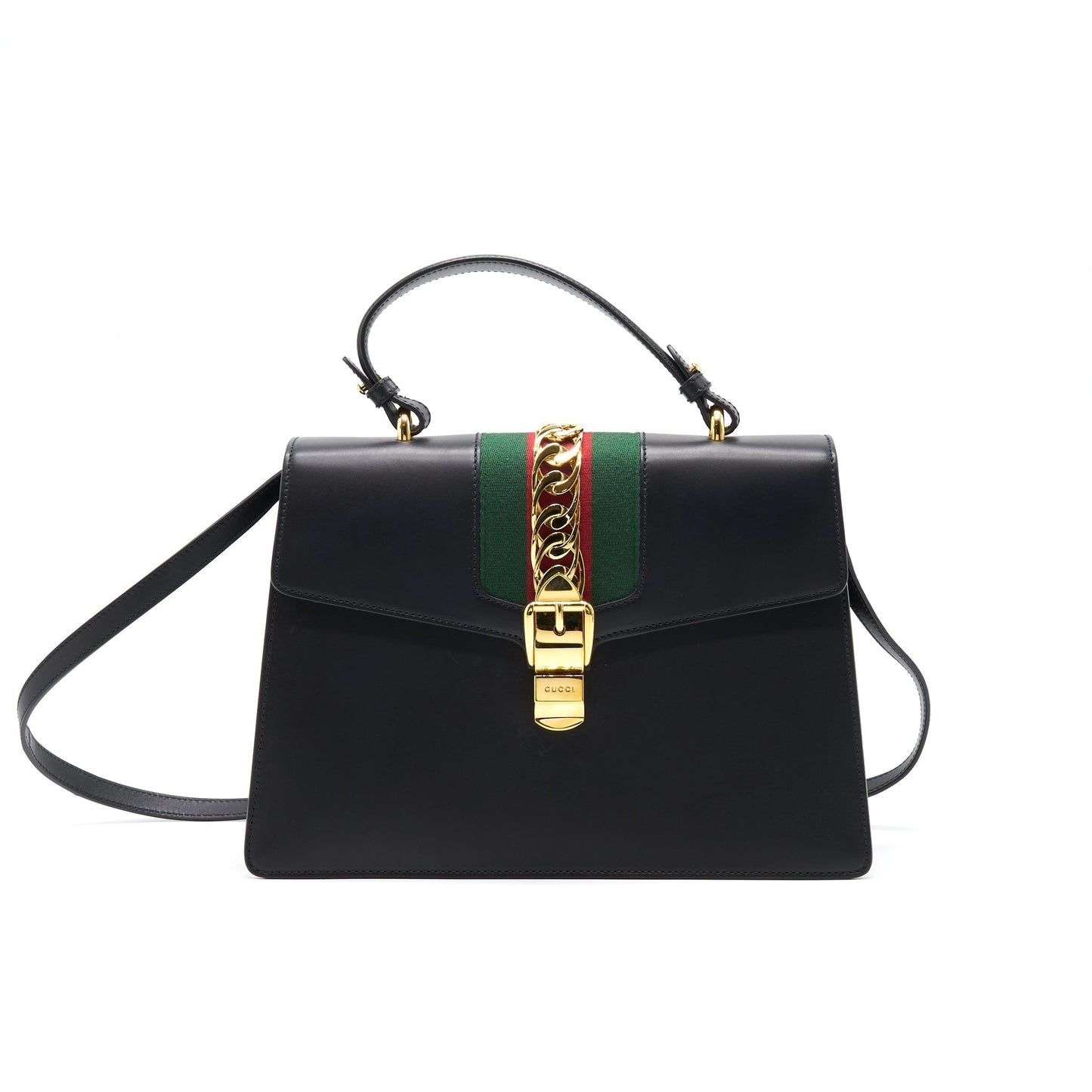 Gucci Sylvie Tote Bag Black Medium