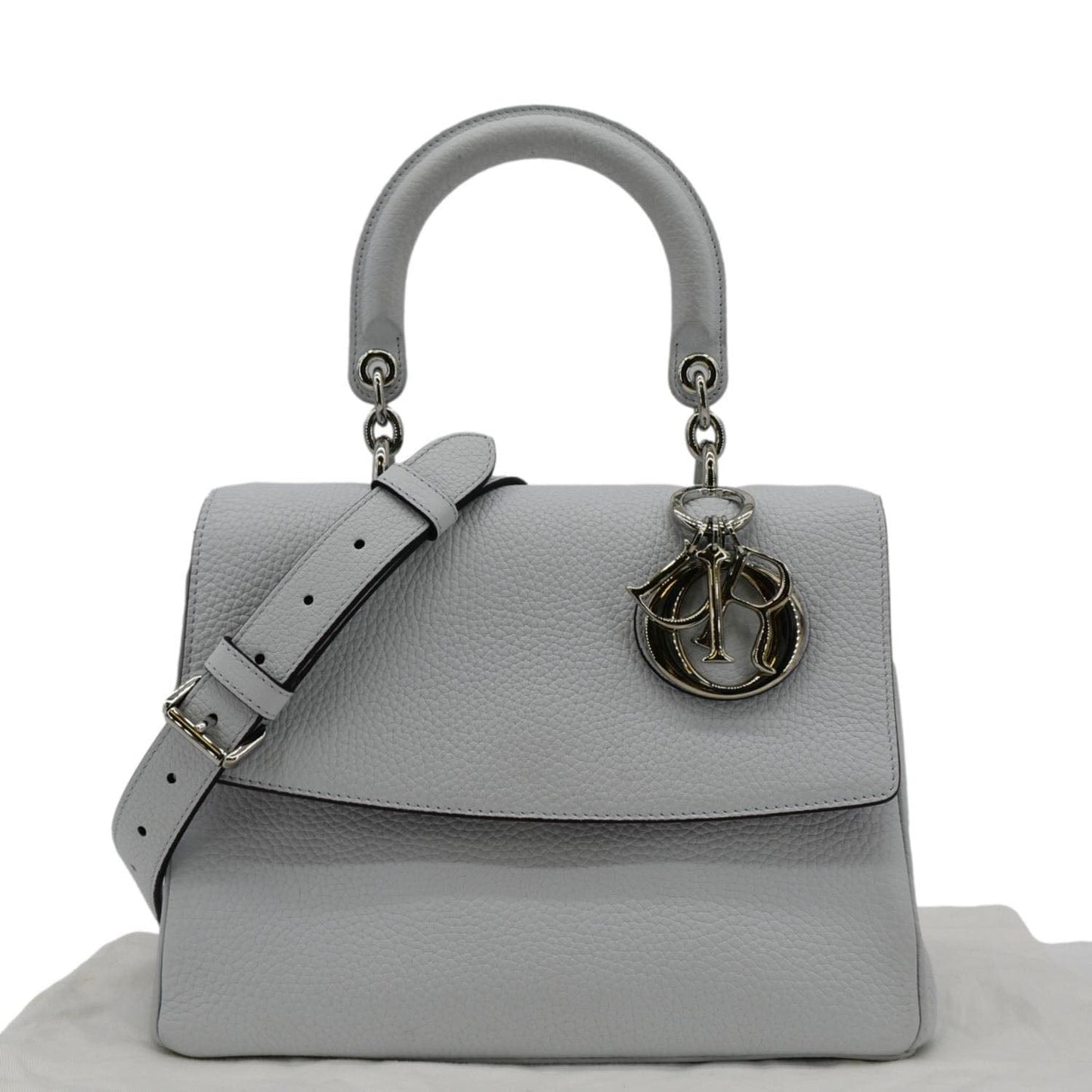 Dior Be Shoulder Bag Grey Leather Small