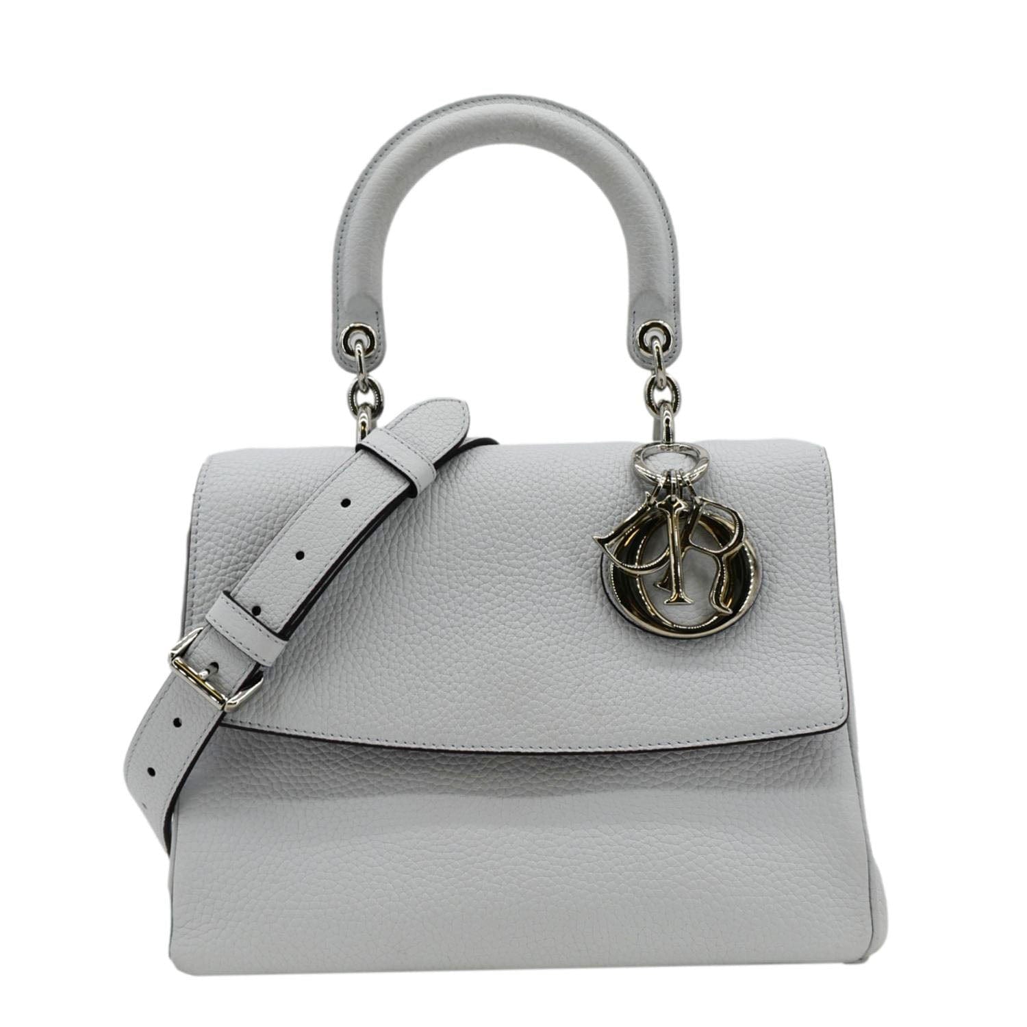 Dior Be Shoulder Bag Grey Leather Small
