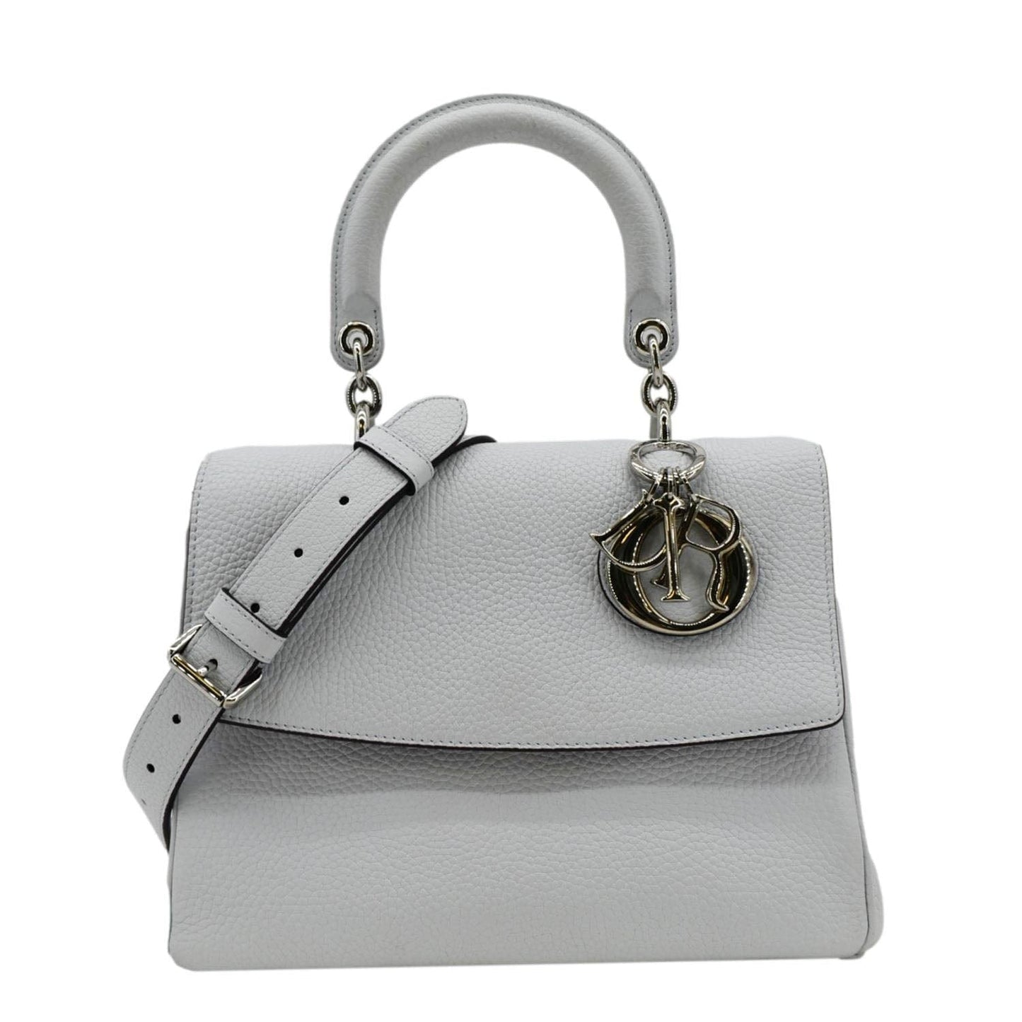 Dior Be Shoulder Bag Grey Leather Gray Small