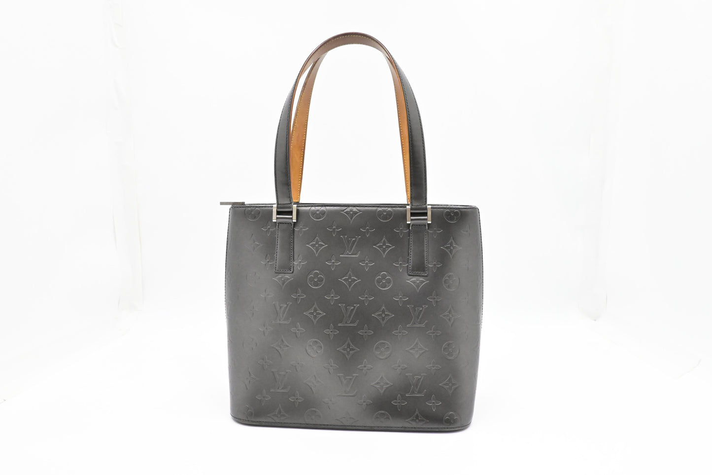 Louis Vuitton Stockton Mat Gray Canvas Handbag