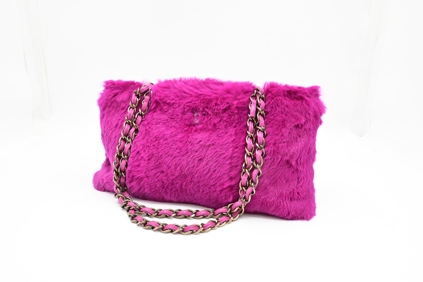Chanel Fur Pink Shoulder Bag