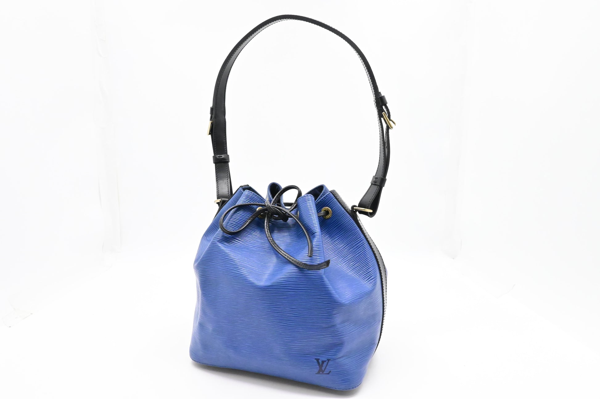 Louis Vuitton Petit Noe Epi Leather Blue Handbag