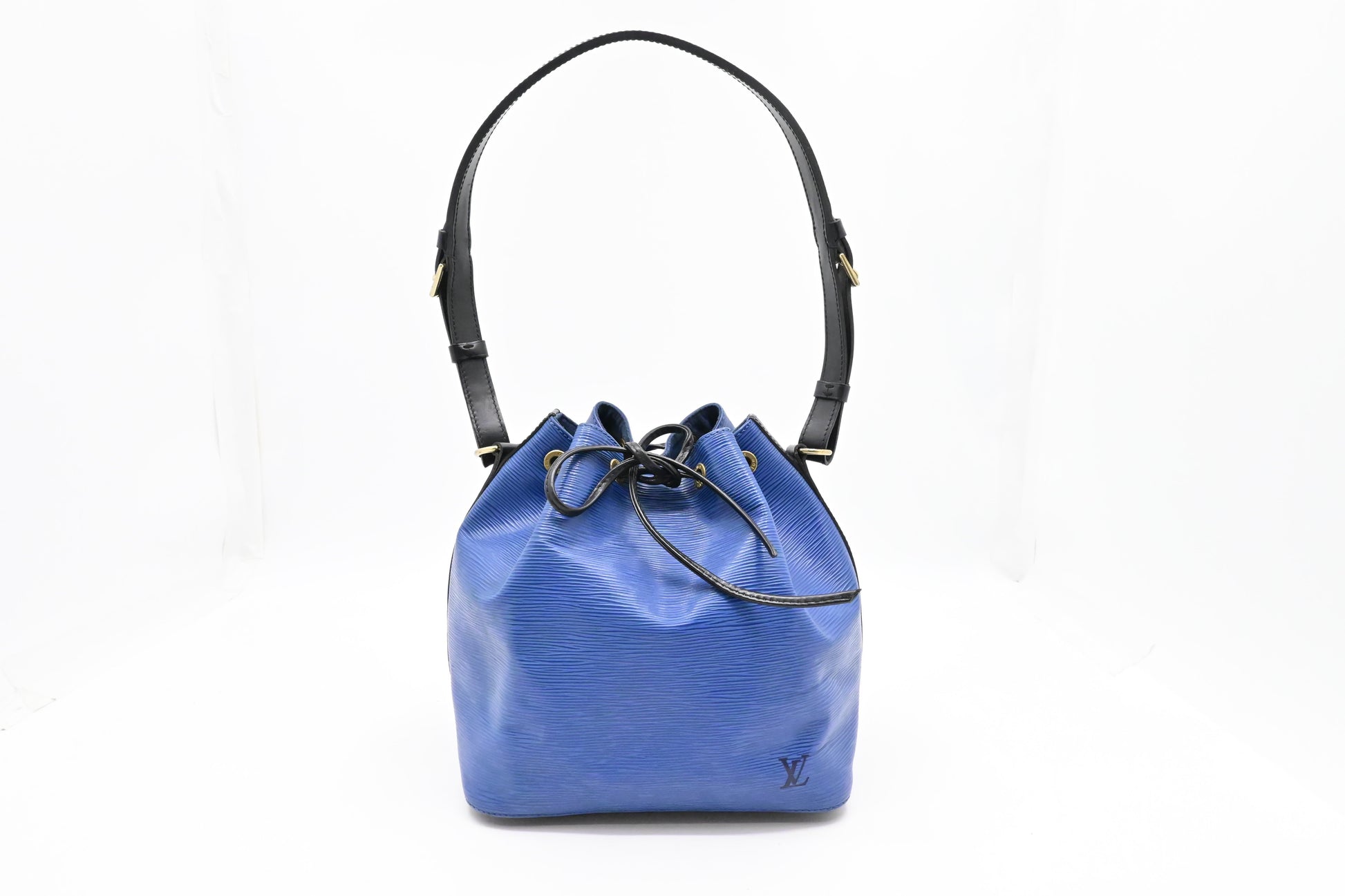 Louis Vuitton Petit Noe Epi Leather Blue Handbag