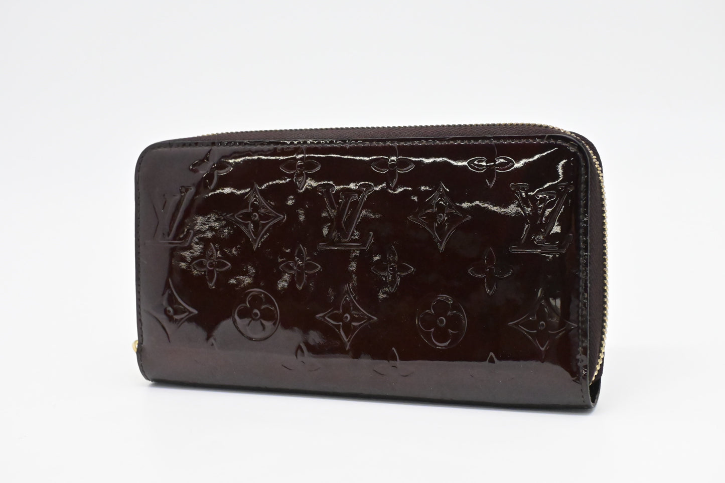 Louis Vuitton Long Zippy Amarante Vernis Leather Wallet Case Vernis Leather