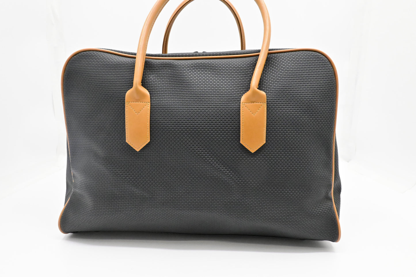 YSL Saint Laurent Boston Bag In Coated Canvas Black Travel Bag