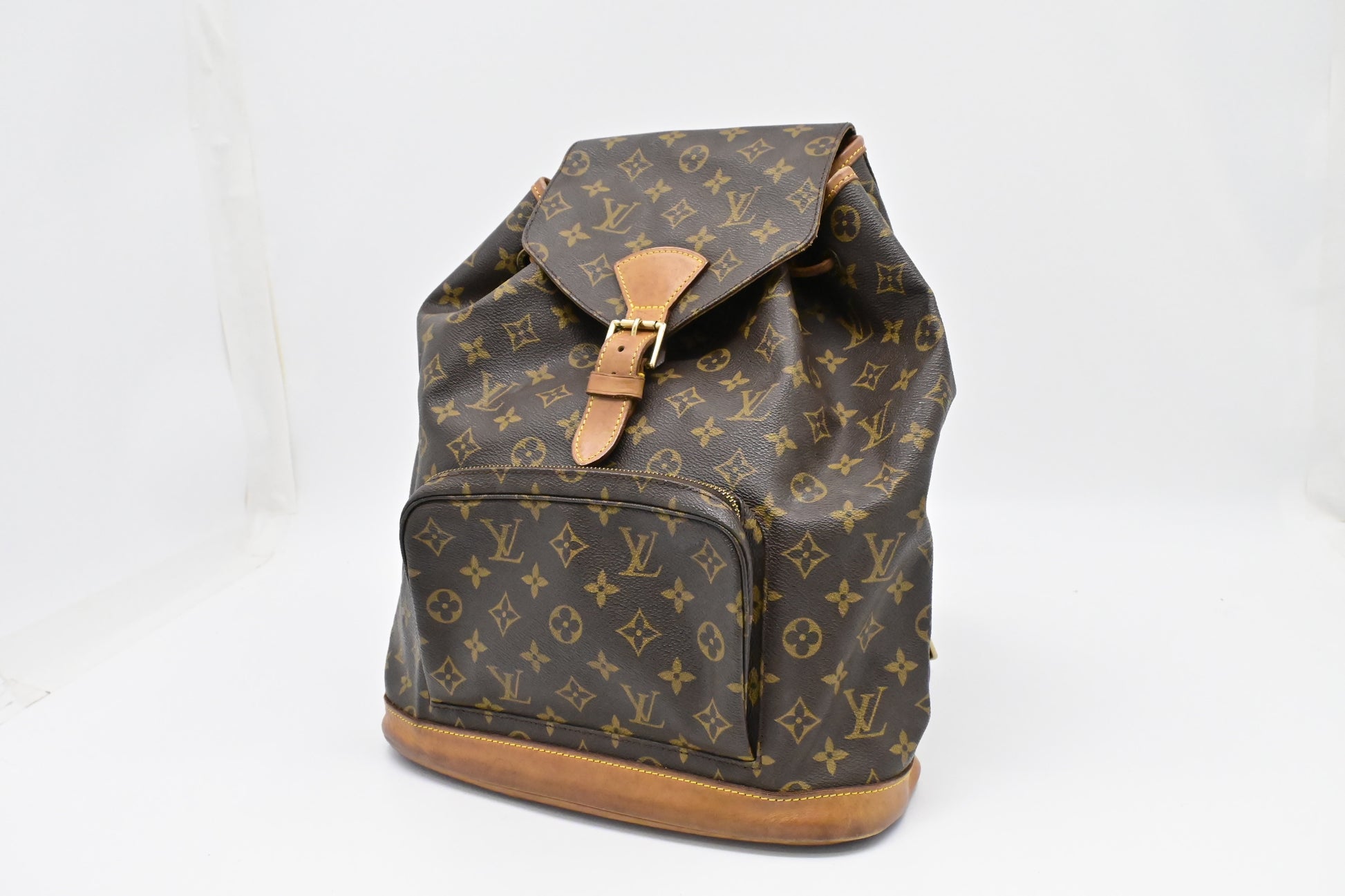 Louis Vuitton Montsouris GM Monogram Canvas Handbag Canvas 5