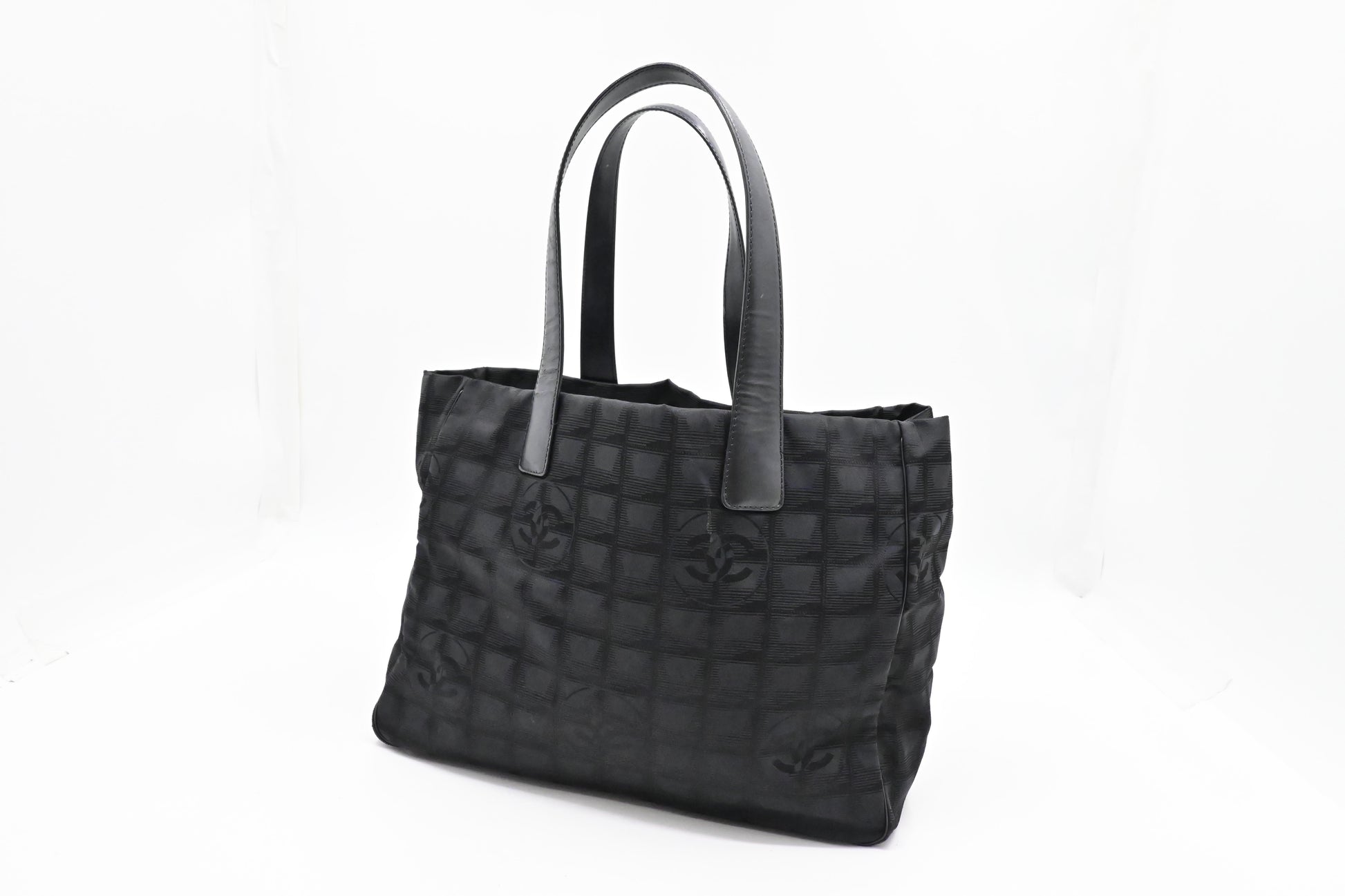 Chanel New Line Black Canvas Travel Bag Canvas 5