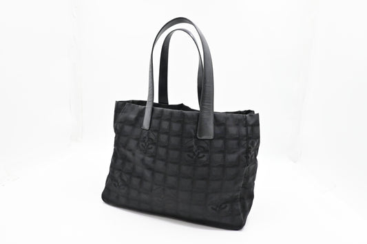 Chanel New Line Black Canvas Travel Bag Canvas 5