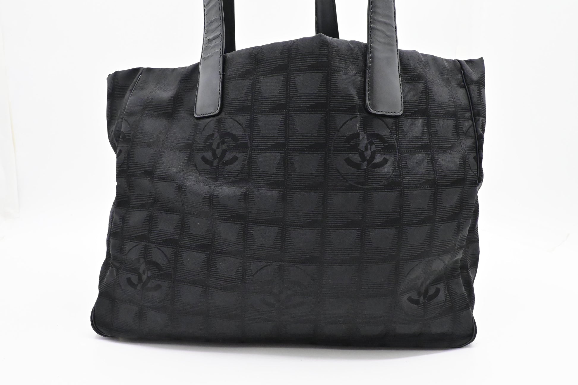 Chanel New Line Black Canvas Travel Bag Canvas 5