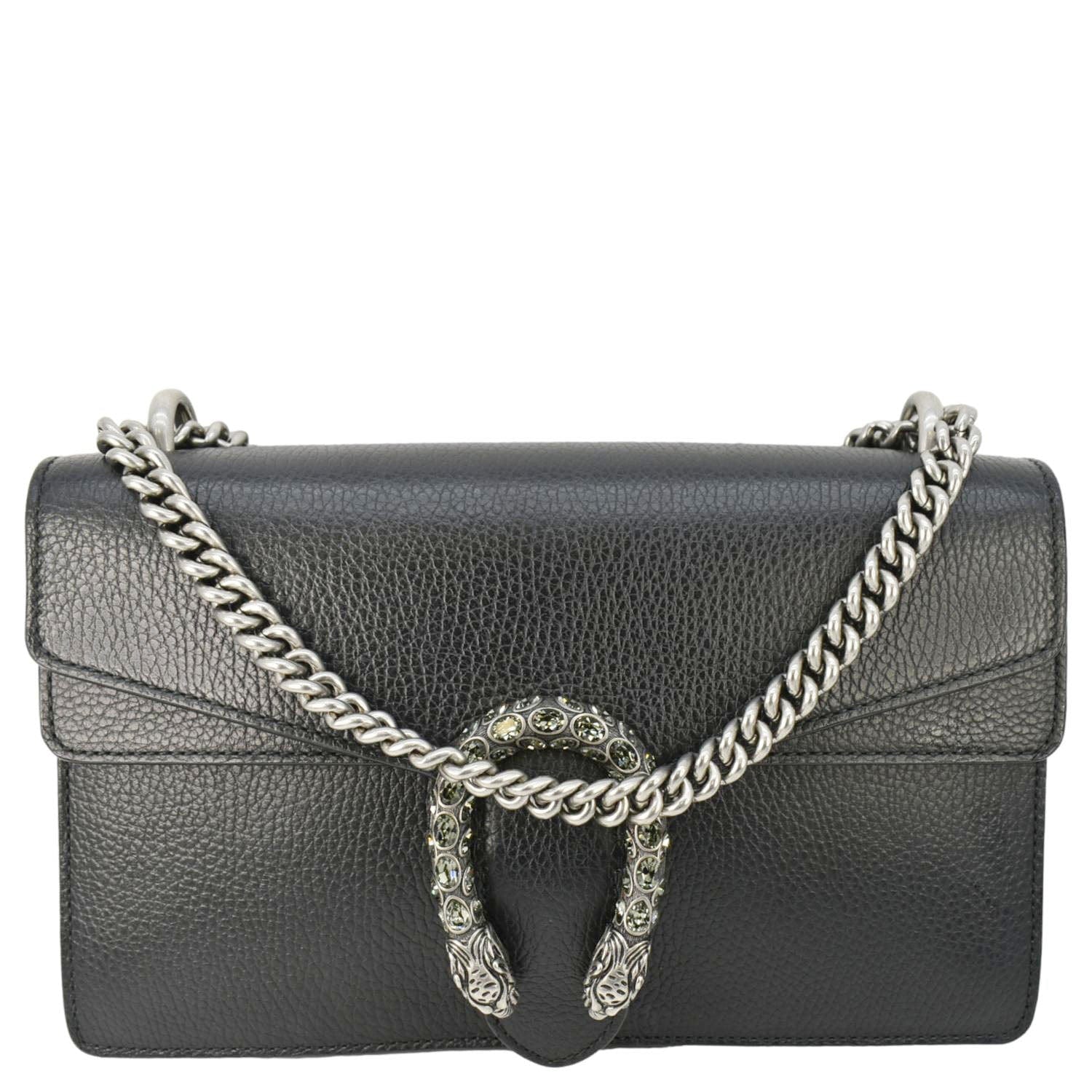 Gucci Dionysus Shoulder Bag Leather Black