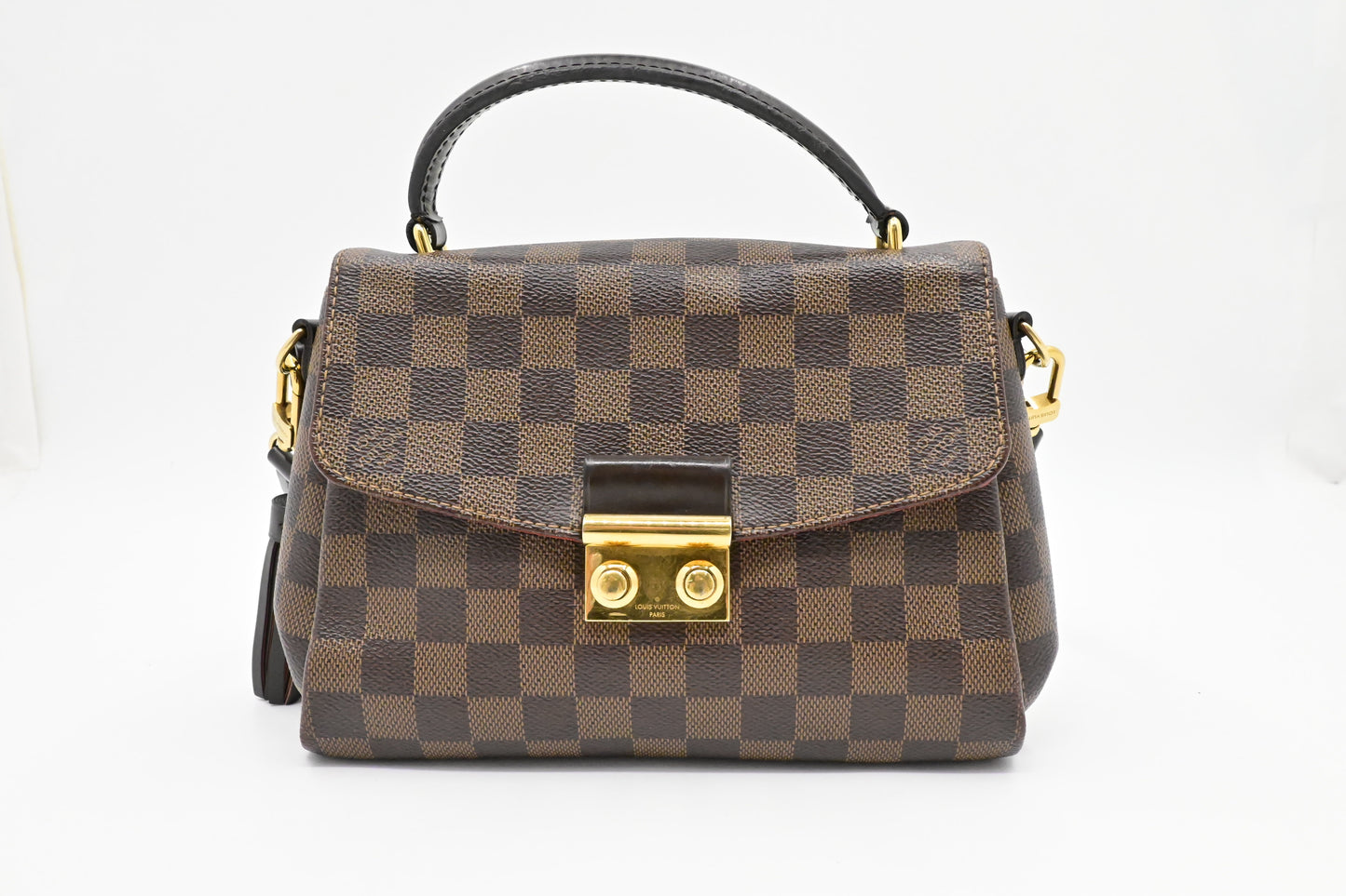 Louis Vuitton Croisette Ebene Damier Canvas Handbag