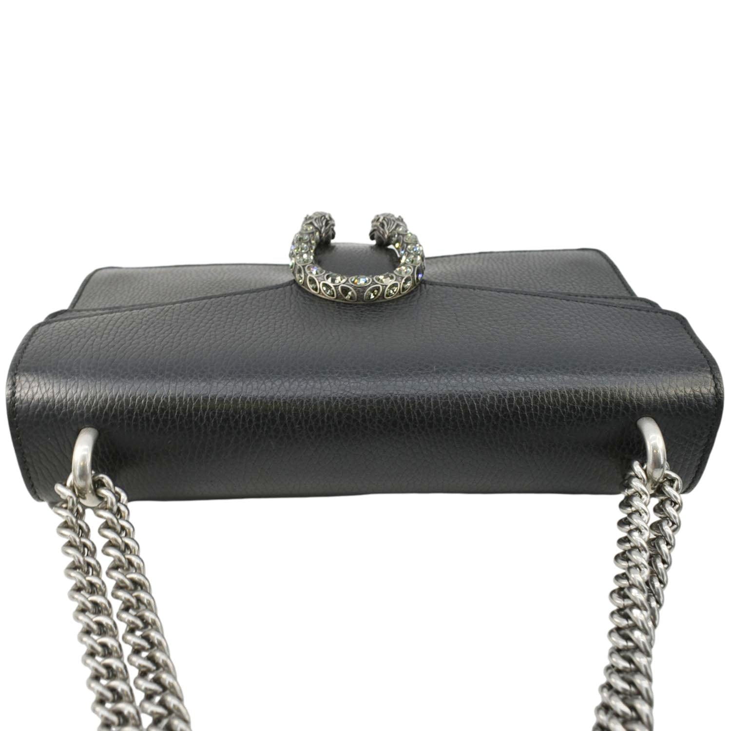 Gucci Dionysus Shoulder Bag Leather Black