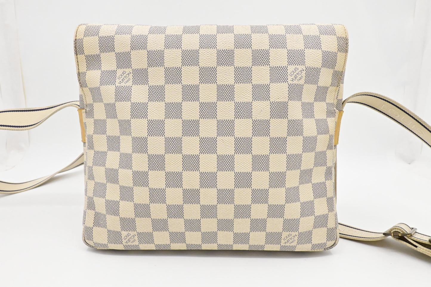 Louis Vuitton Naviglio Azur Damier Canvas Handbag Canvas 5