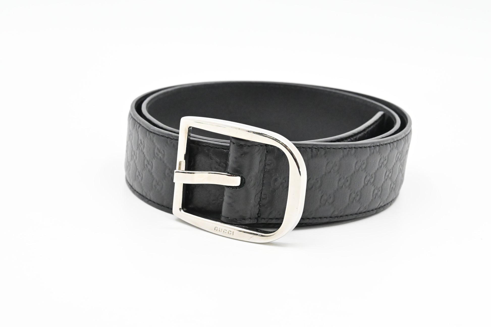 Gucci Microguccissima Leather Black Belt Leather 1