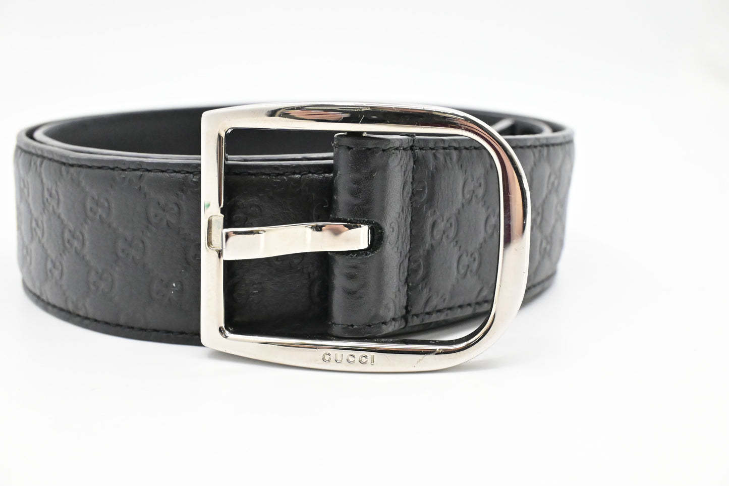 Gucci Microguccissima Leather Black Belt Leather 1