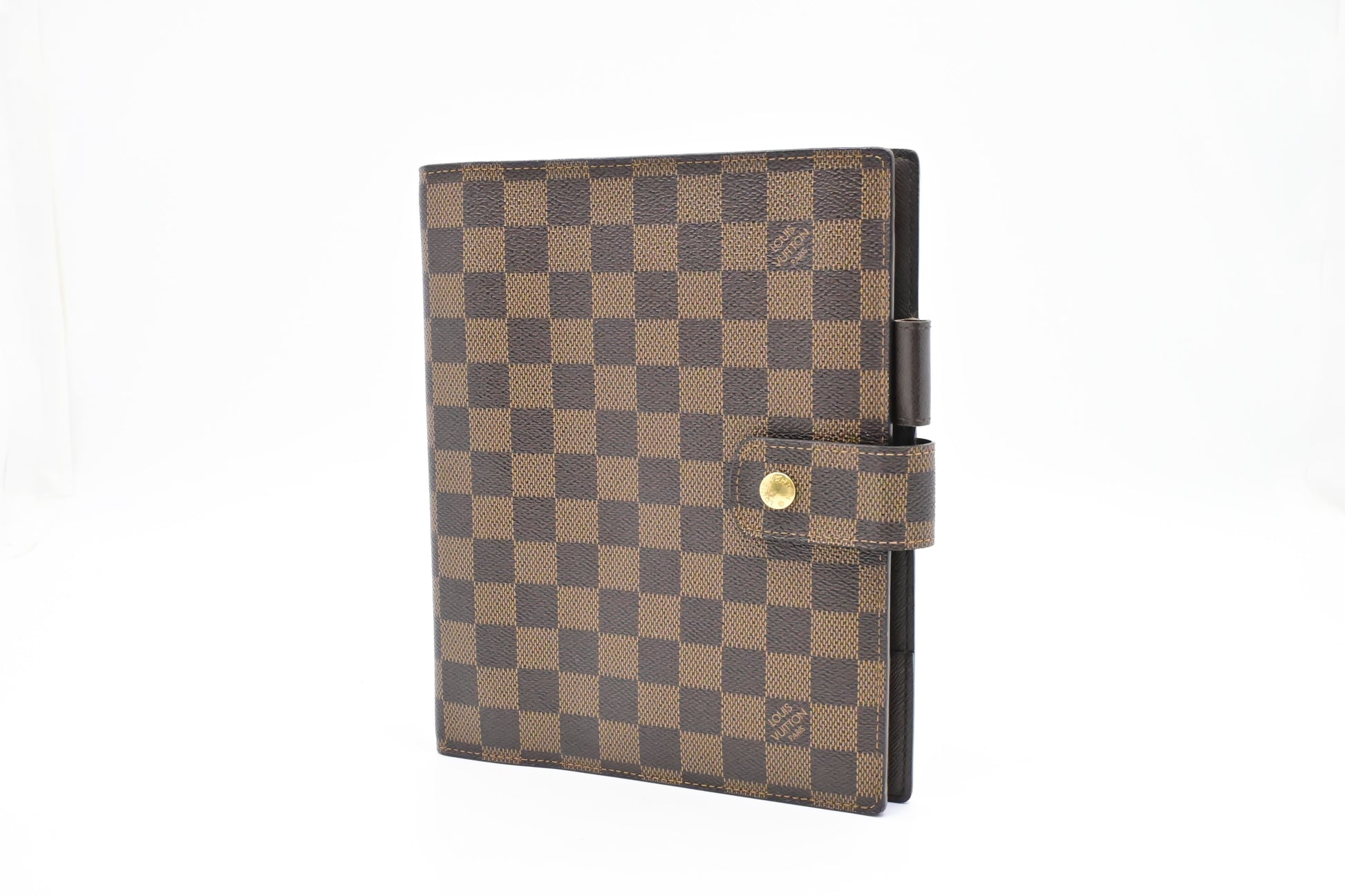Louis Vuitton Agenda GM Ebene Damier Canvas Handbag