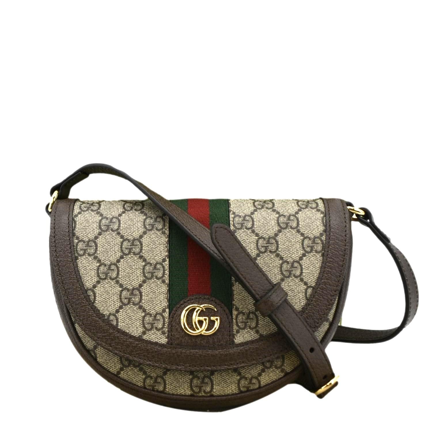 Gucci Ophidia Supreme Shoulder Bag Canvas Beige Mini 757309