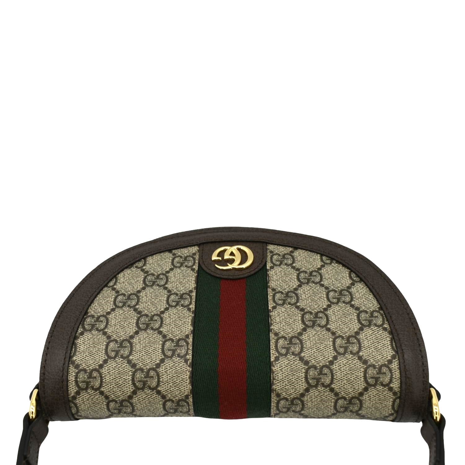 Gucci Ophidia Supreme Shoulder Bag Canvas Beige Mini 757309