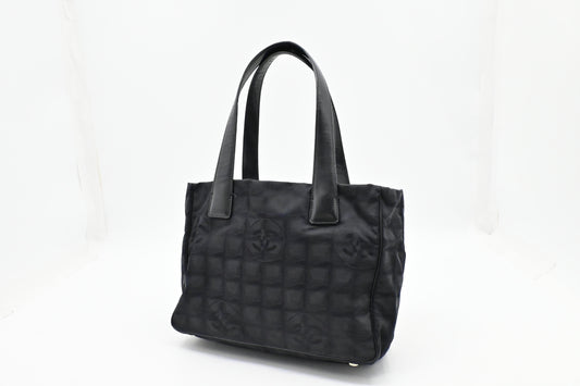 Chanel New Line Black Small Canvas Travel Bag