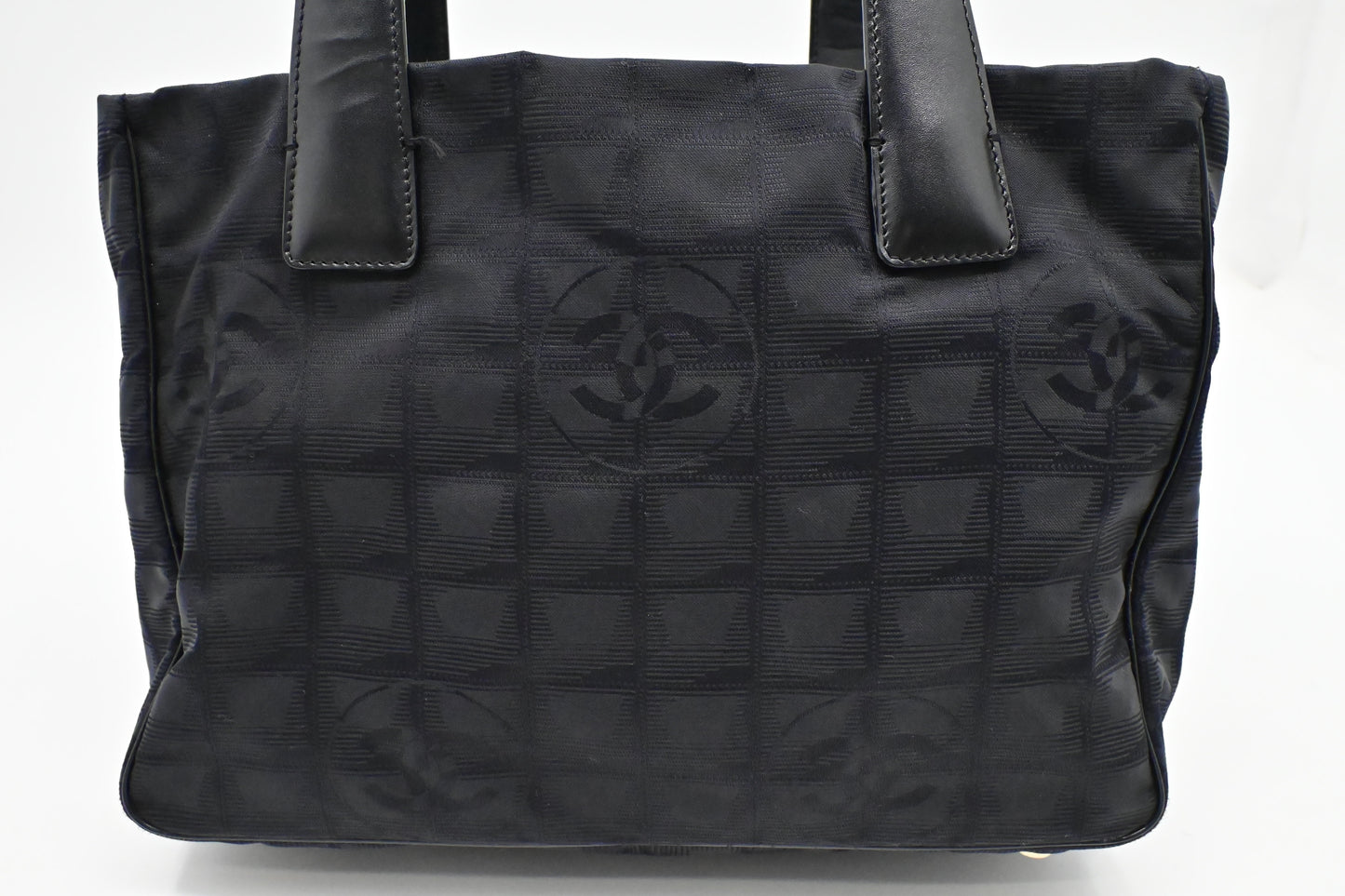 Chanel New Line Black Small Canvas Travel Bag