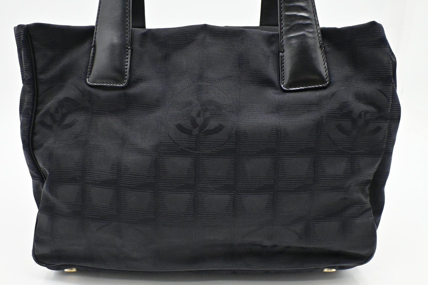 Chanel New Line Black Small Canvas Travel Bag