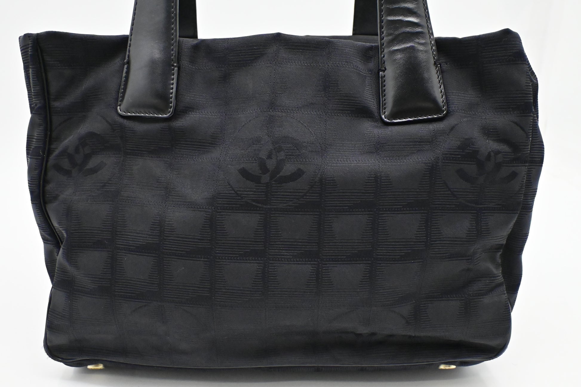 Chanel New Line Black Small Canvas Travel Bag