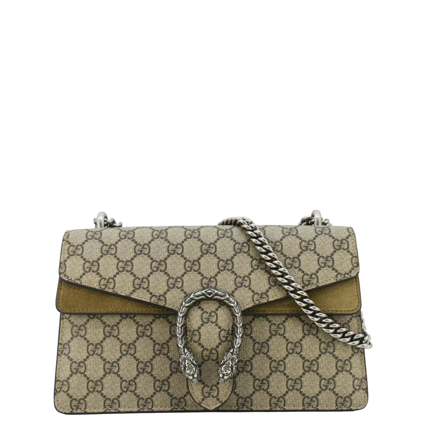 Gucci Dionysus Supreme Shoulder Bag Canvas Beige Gg 400249