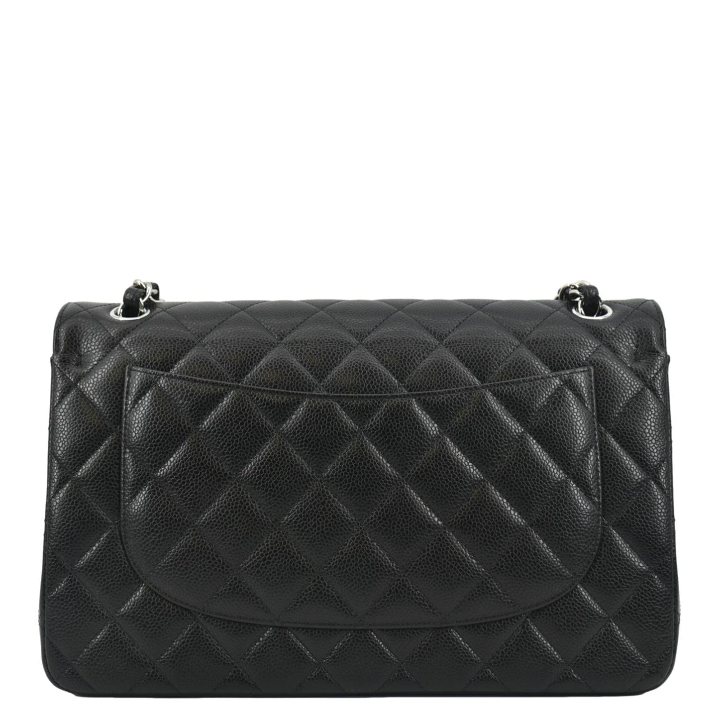 Chanel Classic Double Flap Quilted Leather Black Travel Bag Flap Bag