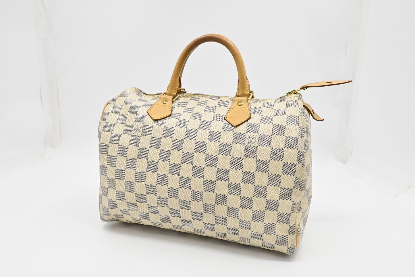 Louis Vuitton Speedy 30 Azur Canvas Damier Handbag
