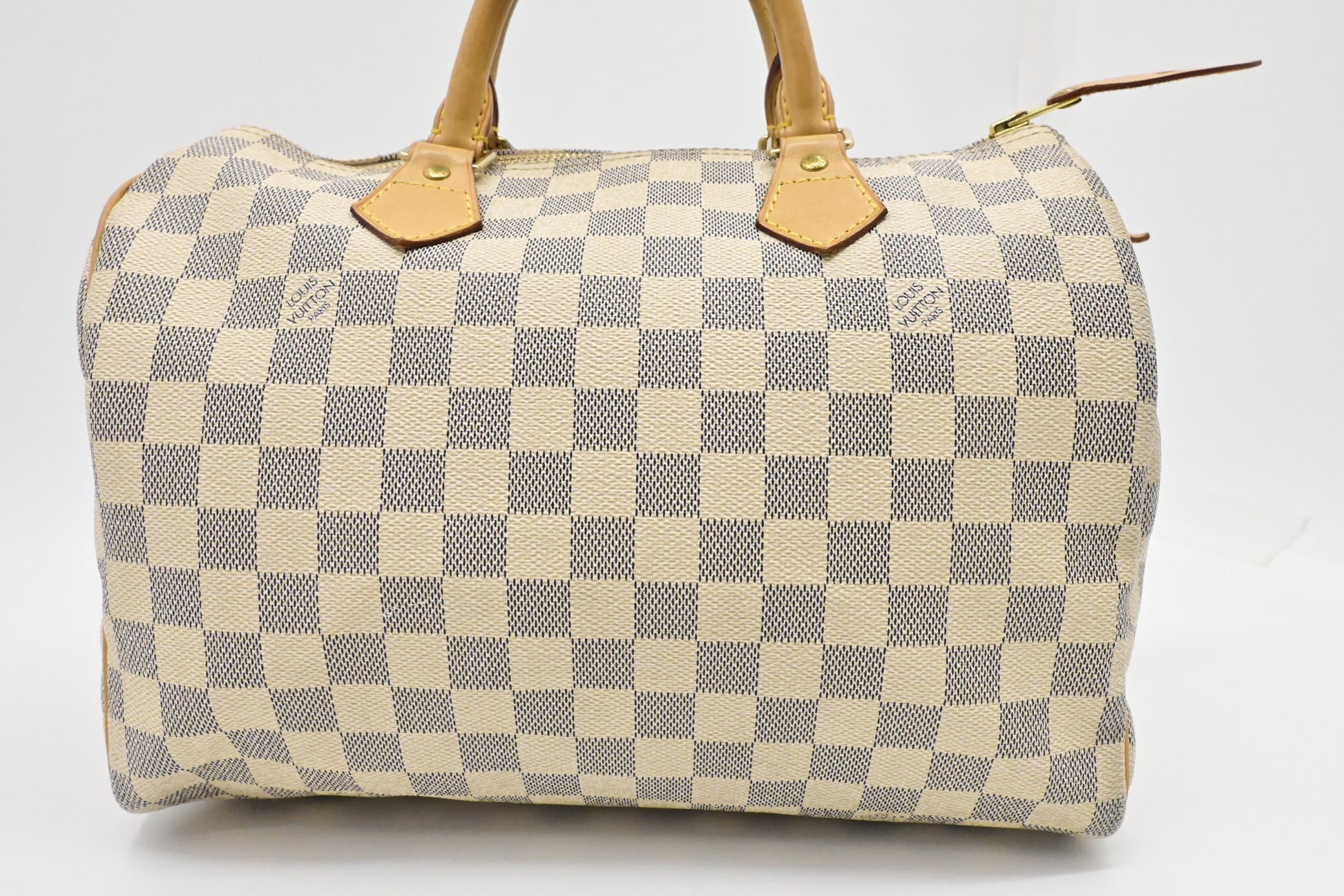 Louis Vuitton Speedy 30 Azur Canvas Damier Handbag