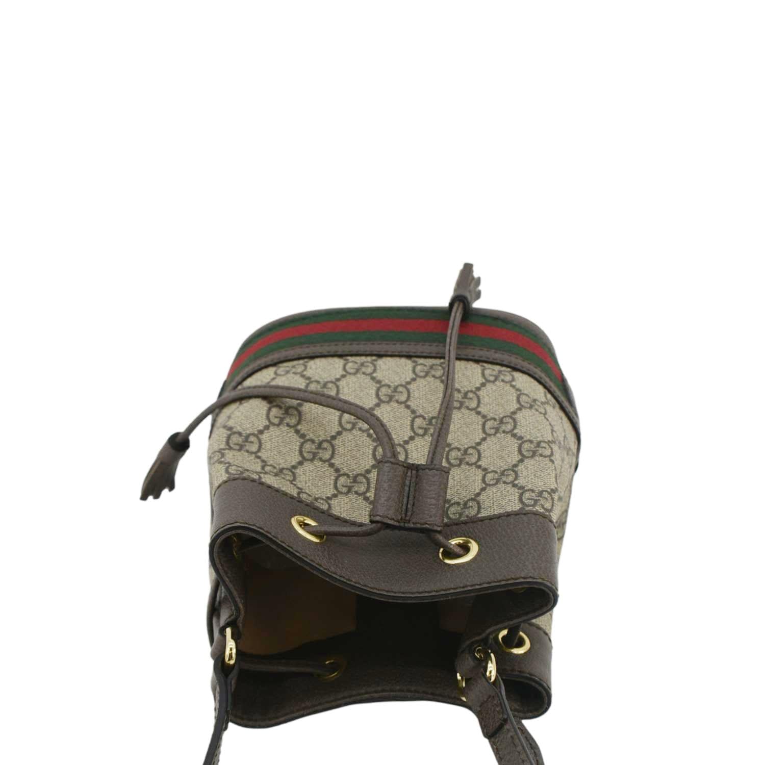 Gucci Ophidia Supreme Crossbody Bag Beige Mini