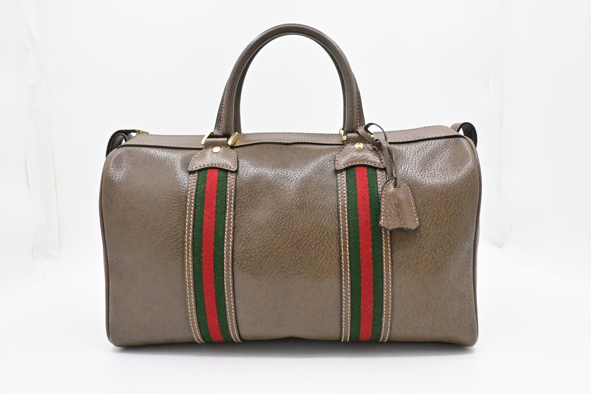 Gucci Boston Leather Brown Handbag