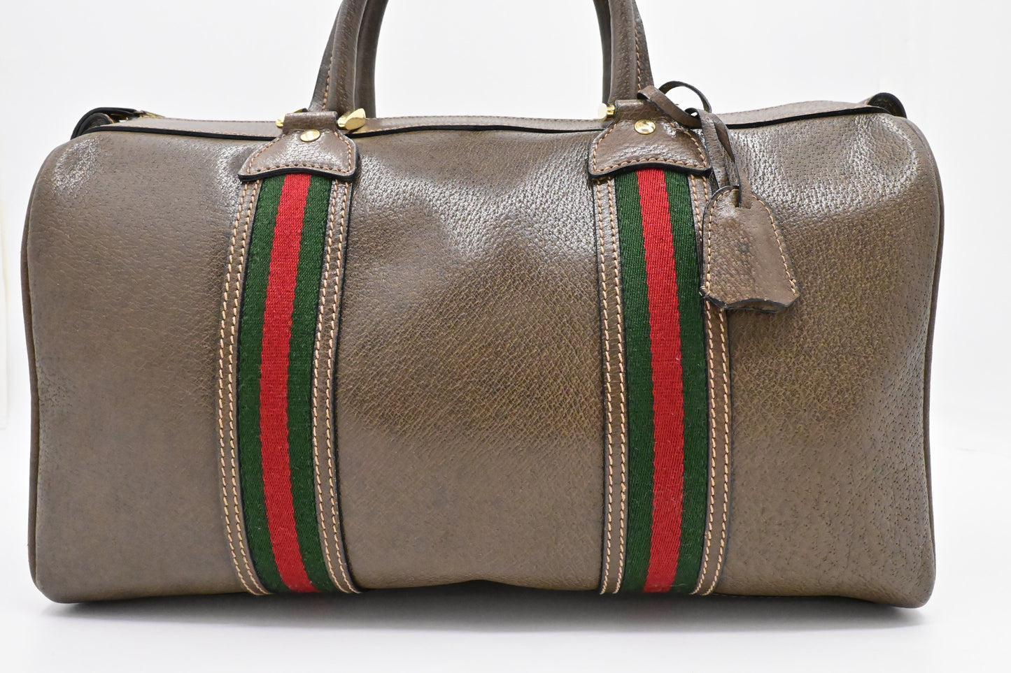 Gucci Boston Leather Brown Handbag
