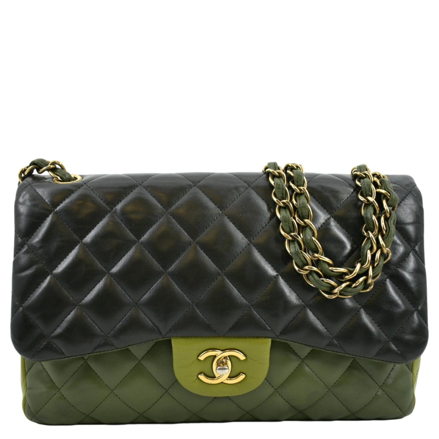 Chanel Classic Jumbo Double Flap Quilted Leather Black Travel Bag Flap Bag