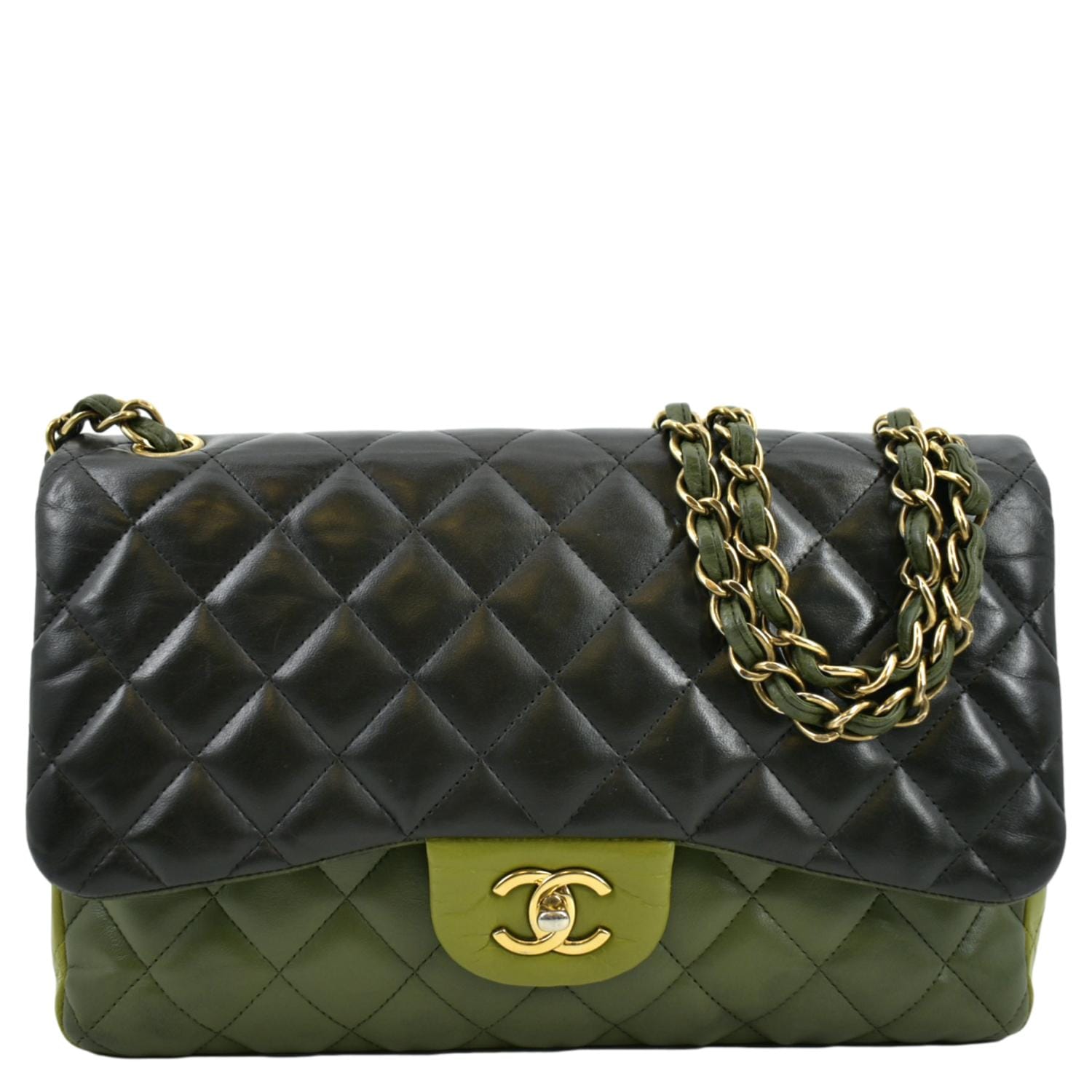 Chanel Classic Jumbo Double Flap Quilted Leather Black Travel Bag Flap Bag