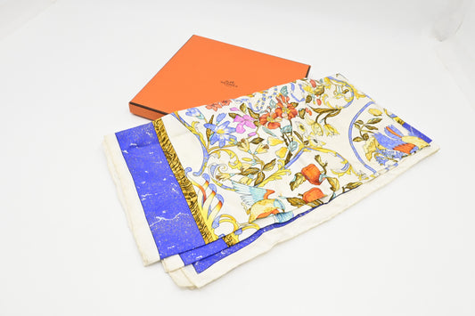 Hermes 'Pierres D'Orient Et D'Occident' Carre In Silk Travel Bag
