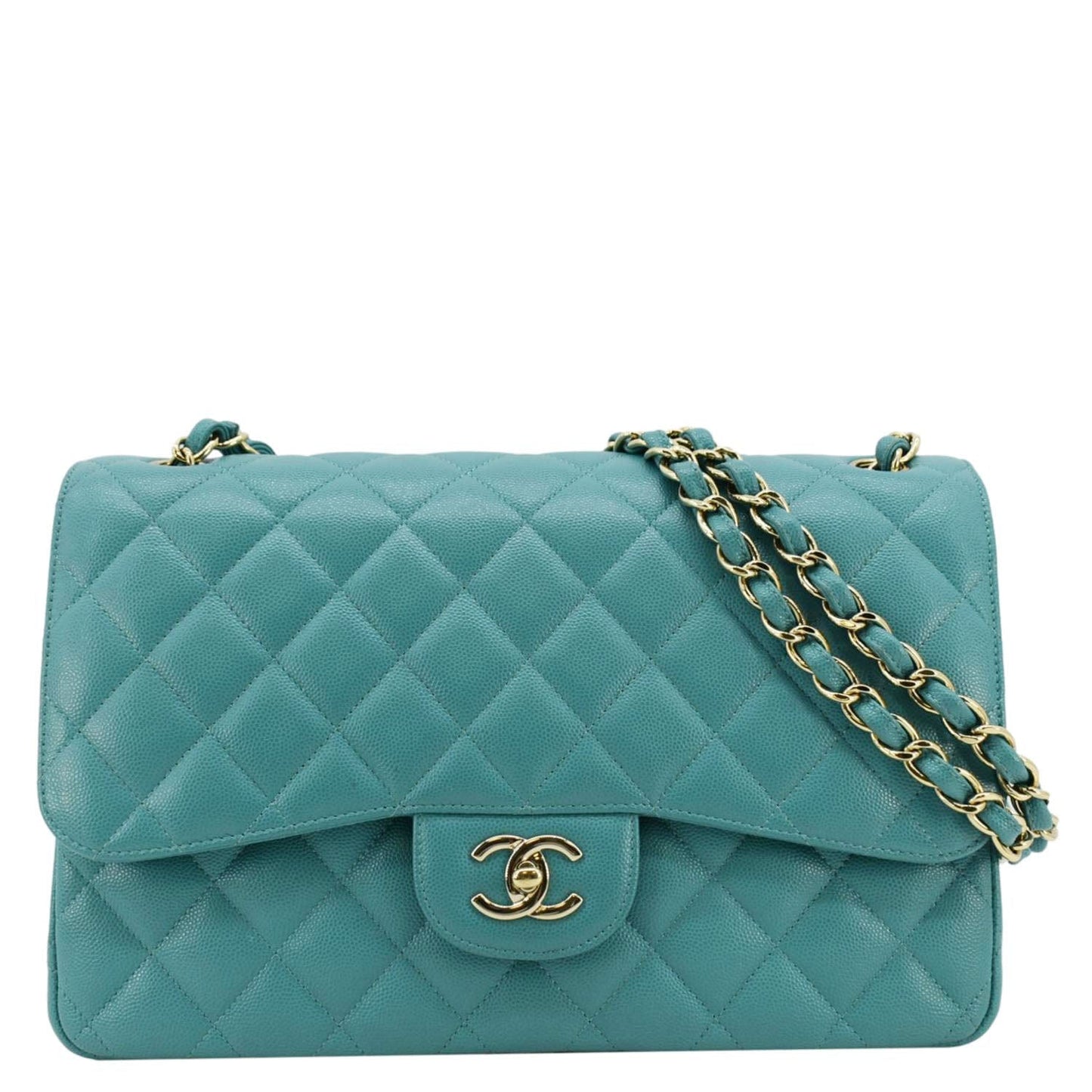 Chanel Classic Double Flap Jumbo Quilted Leather Travel Bag