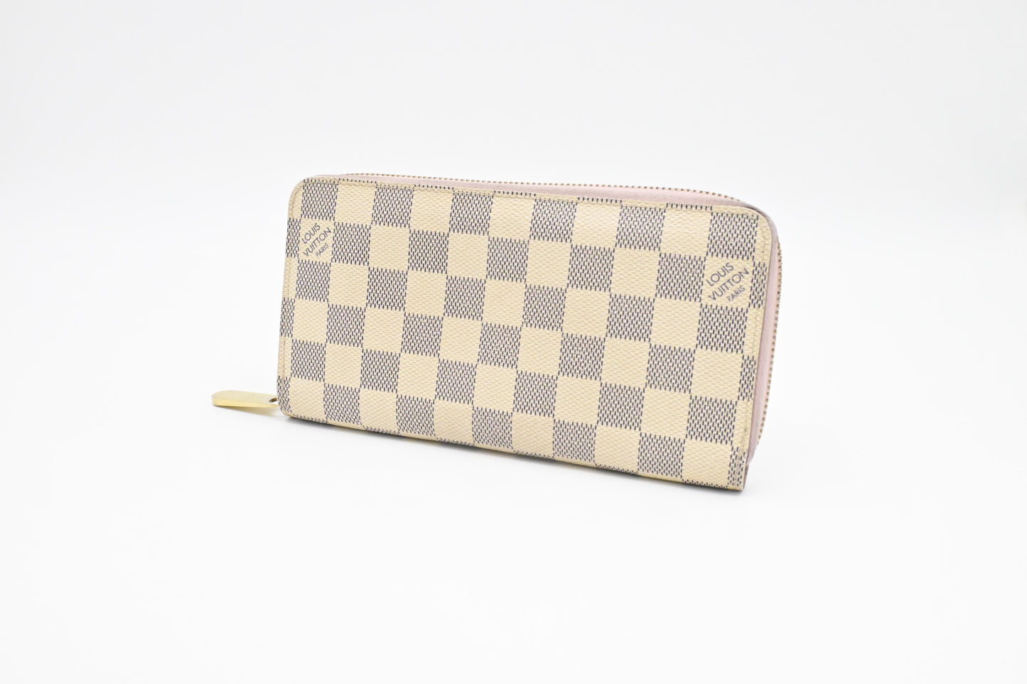 Louis Vuitton Long Zippy Damier Azur Canvas Wallet Case Canvas 4