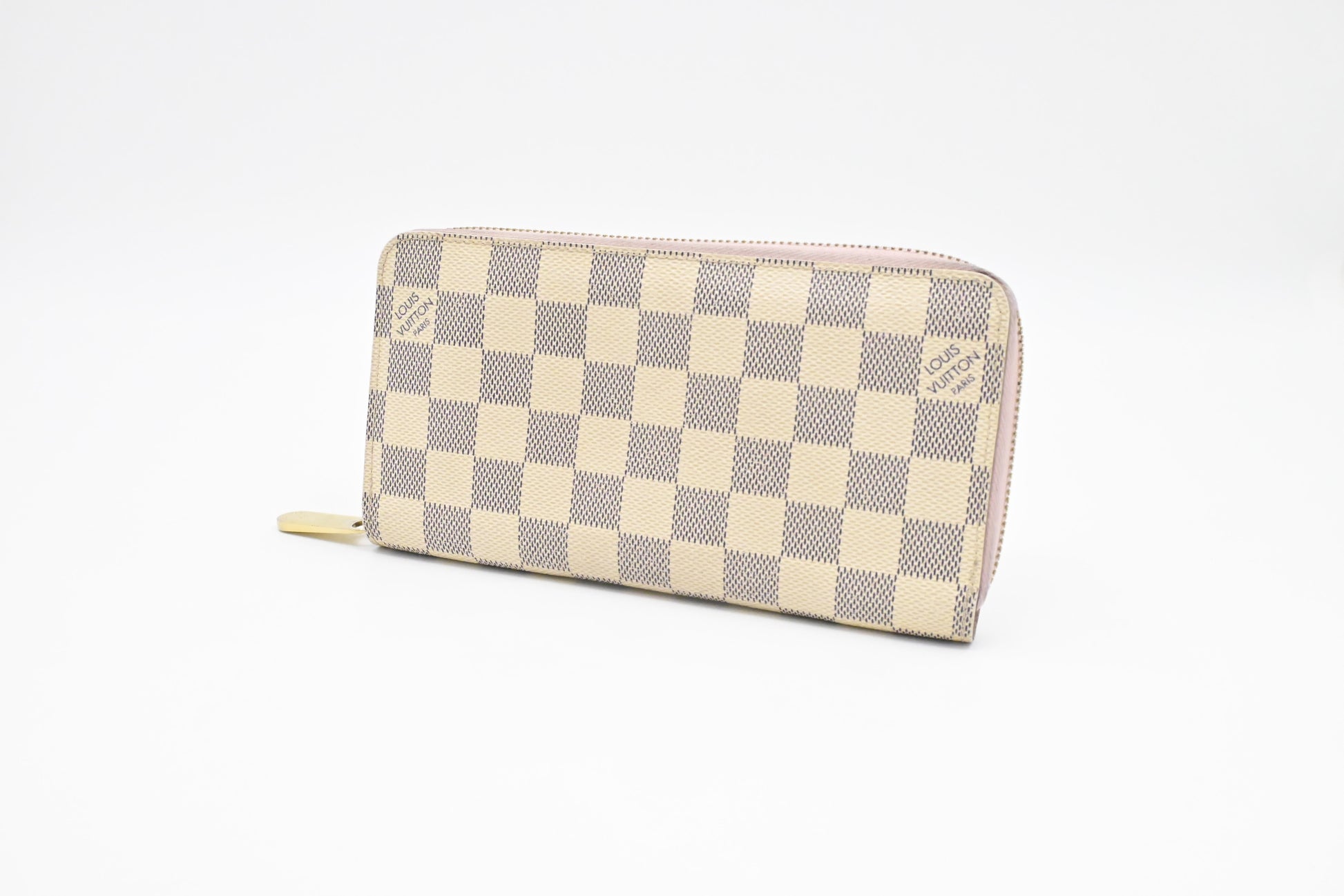 Louis Vuitton Long Zippy Damier Azur Canvas Wallet Case Canvas 4