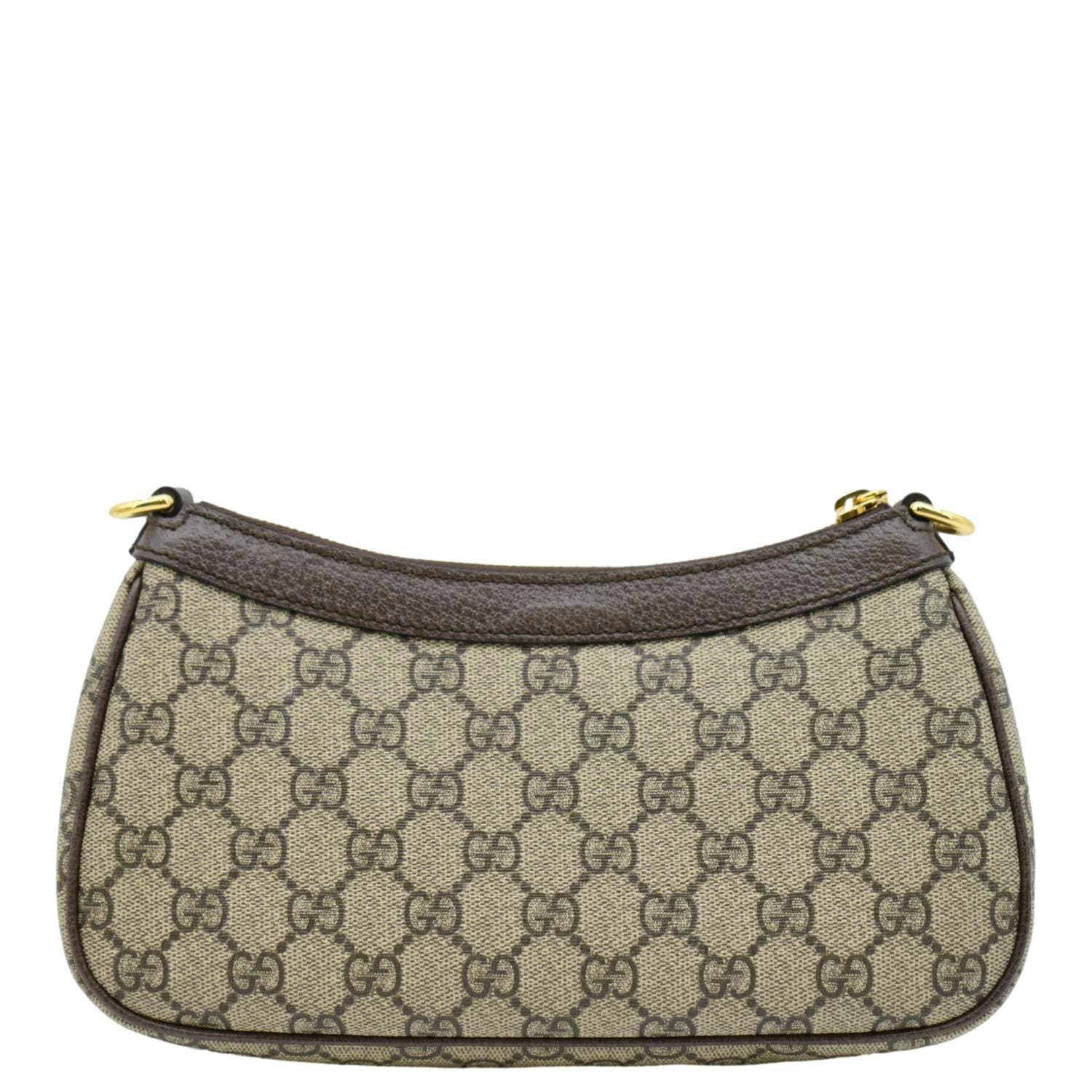 Gucci Ophidia Web Supreme Shoulder Bag Canvas Beige 4