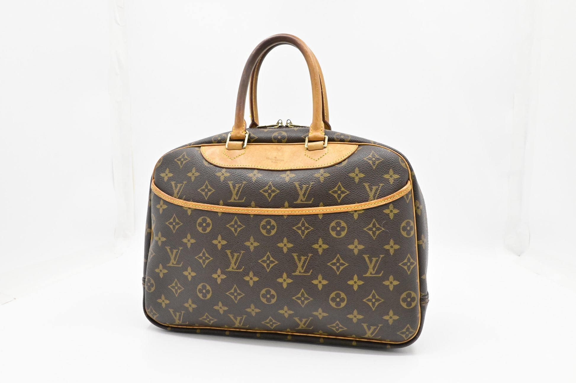 Louis Vuitton Deauville Monogram Canvas Handbag 1 2