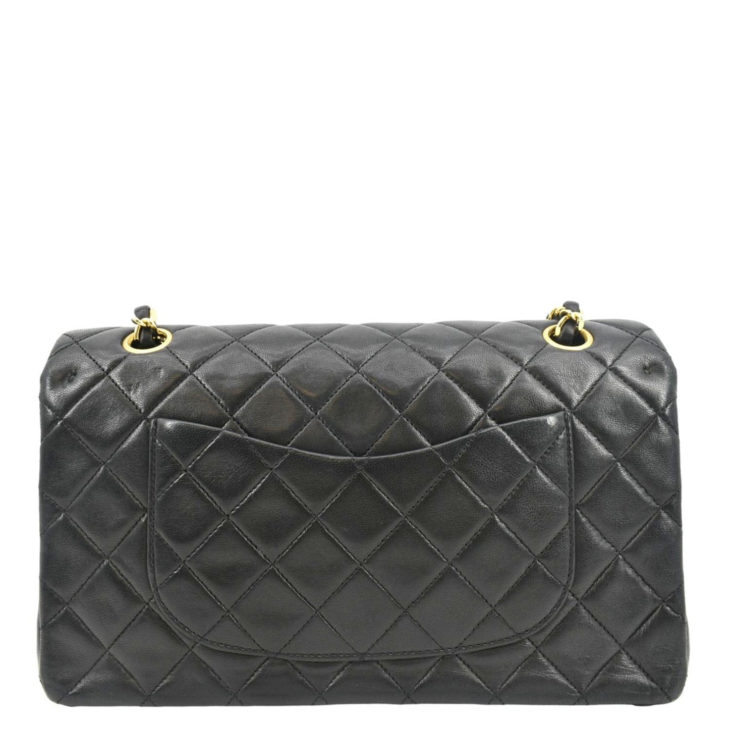 Chanel Classic Double Flap Leather Black Travel Bag Bag 1