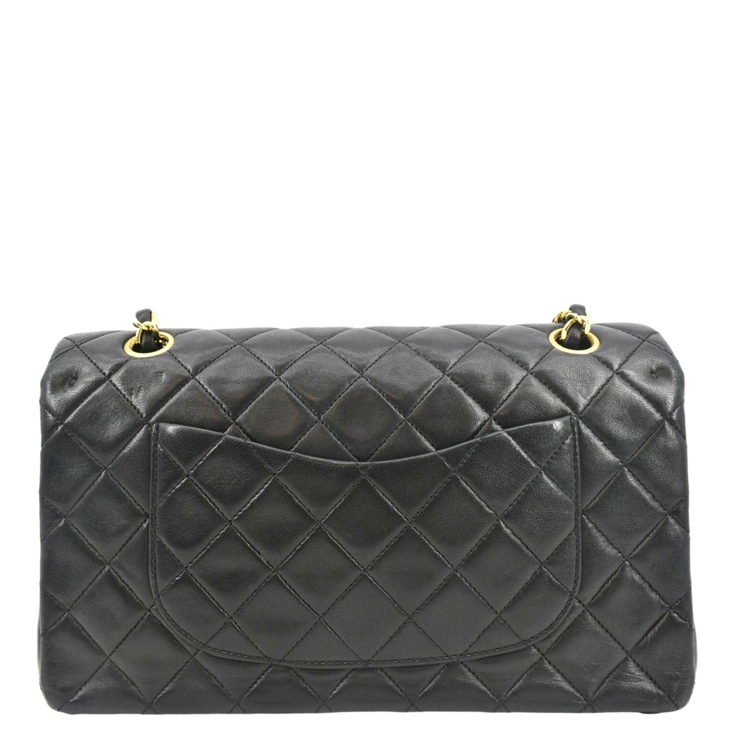 Chanel Classic Double Flap Leather Black Travel Bag Bag 1