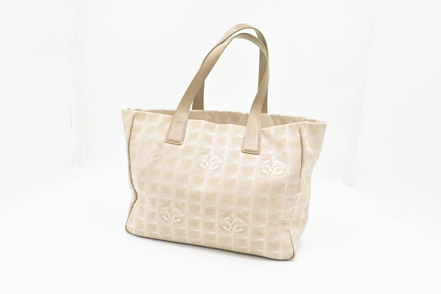 Chanel New Line Beige Canvas Travel Bag Canvas 1