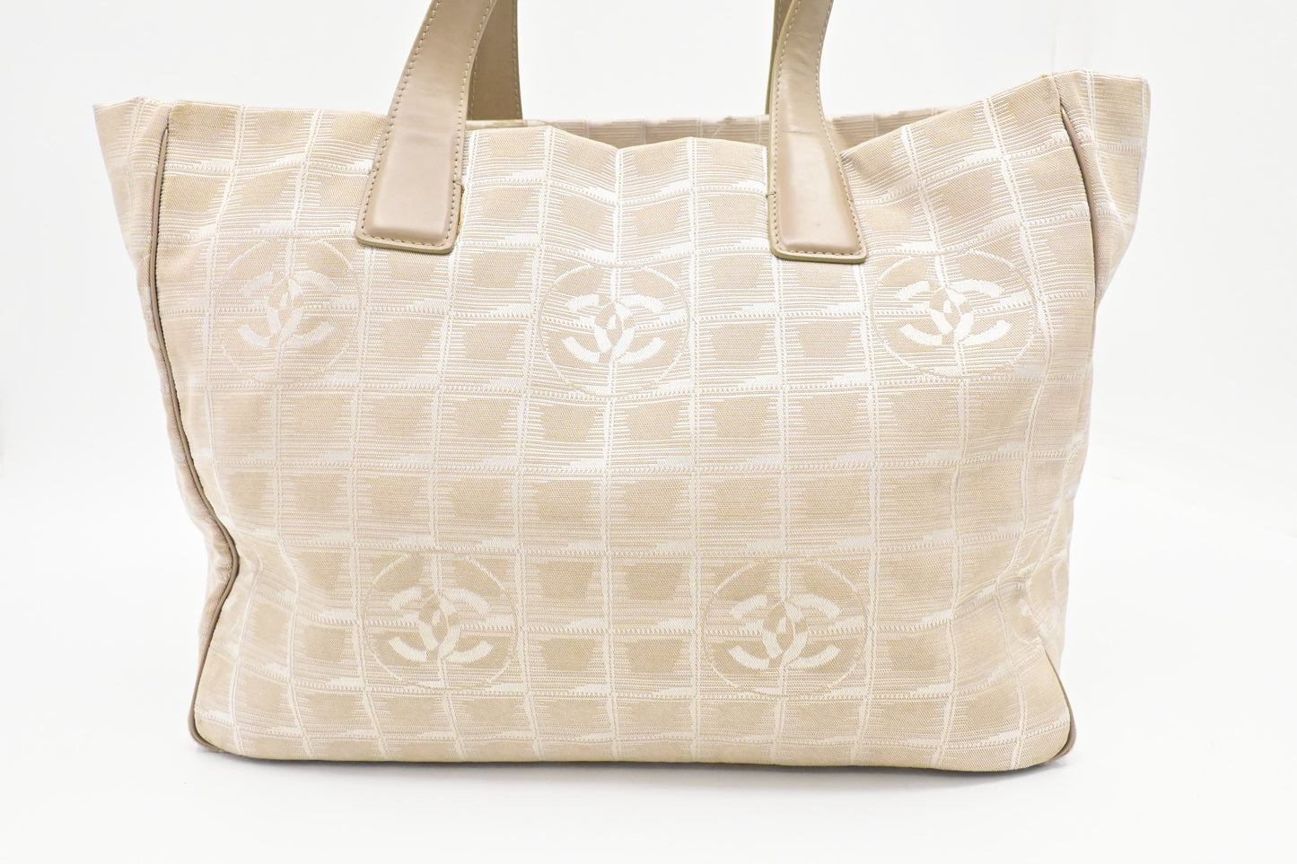 Chanel New Line Beige Canvas Travel Bag Canvas 1