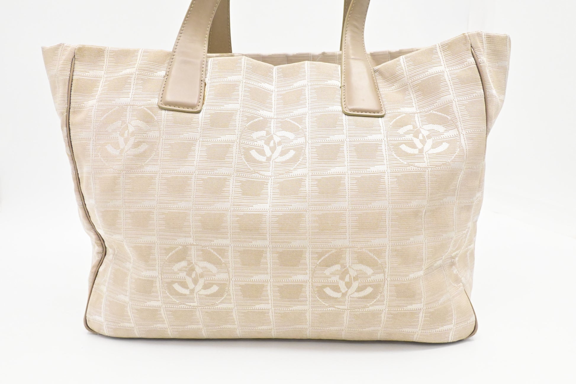Chanel New Line Beige Canvas Travel Bag Canvas 1
