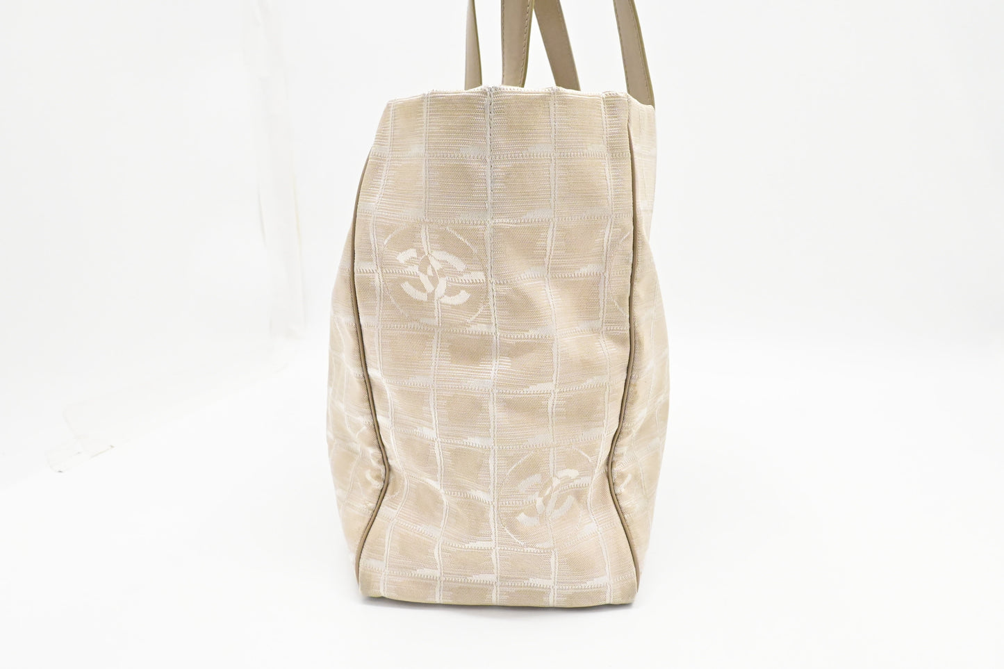 Chanel New Line Beige Canvas Travel Bag Canvas 1