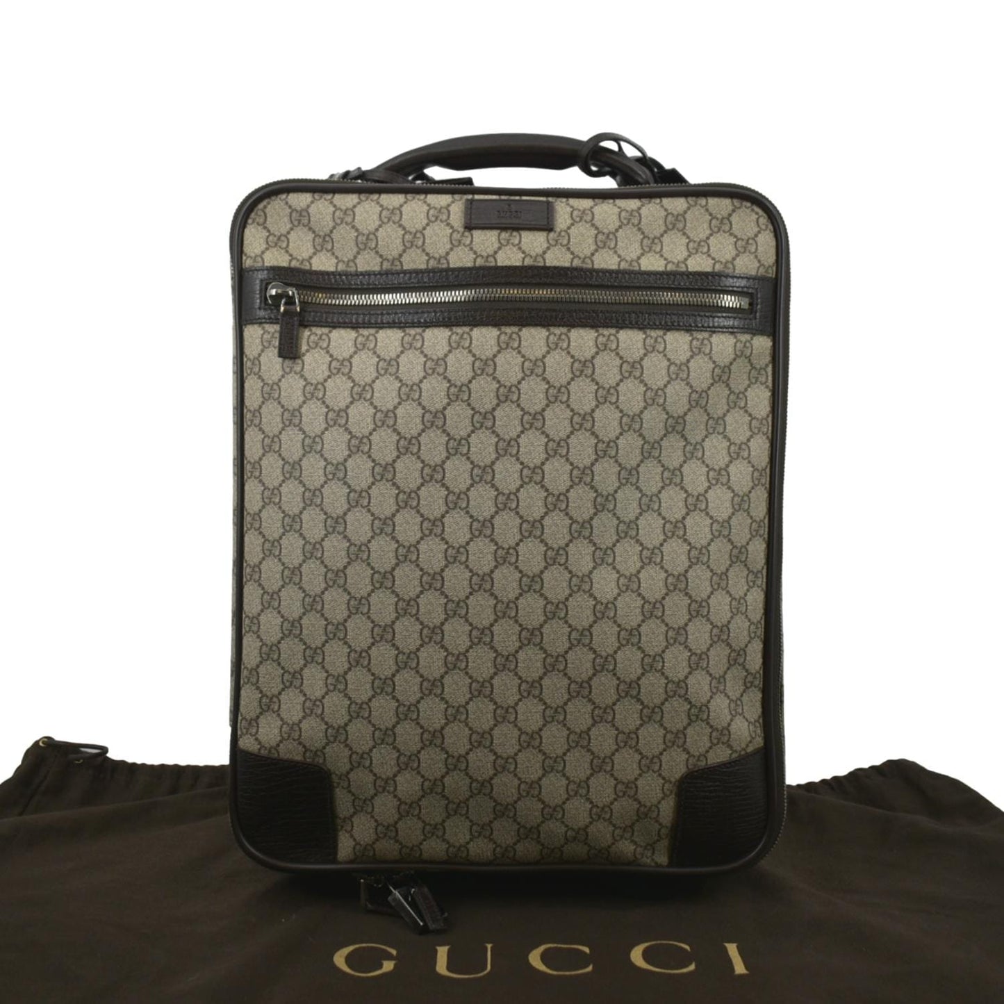 Gucci Supreme Suitcase Travel Bag Beige