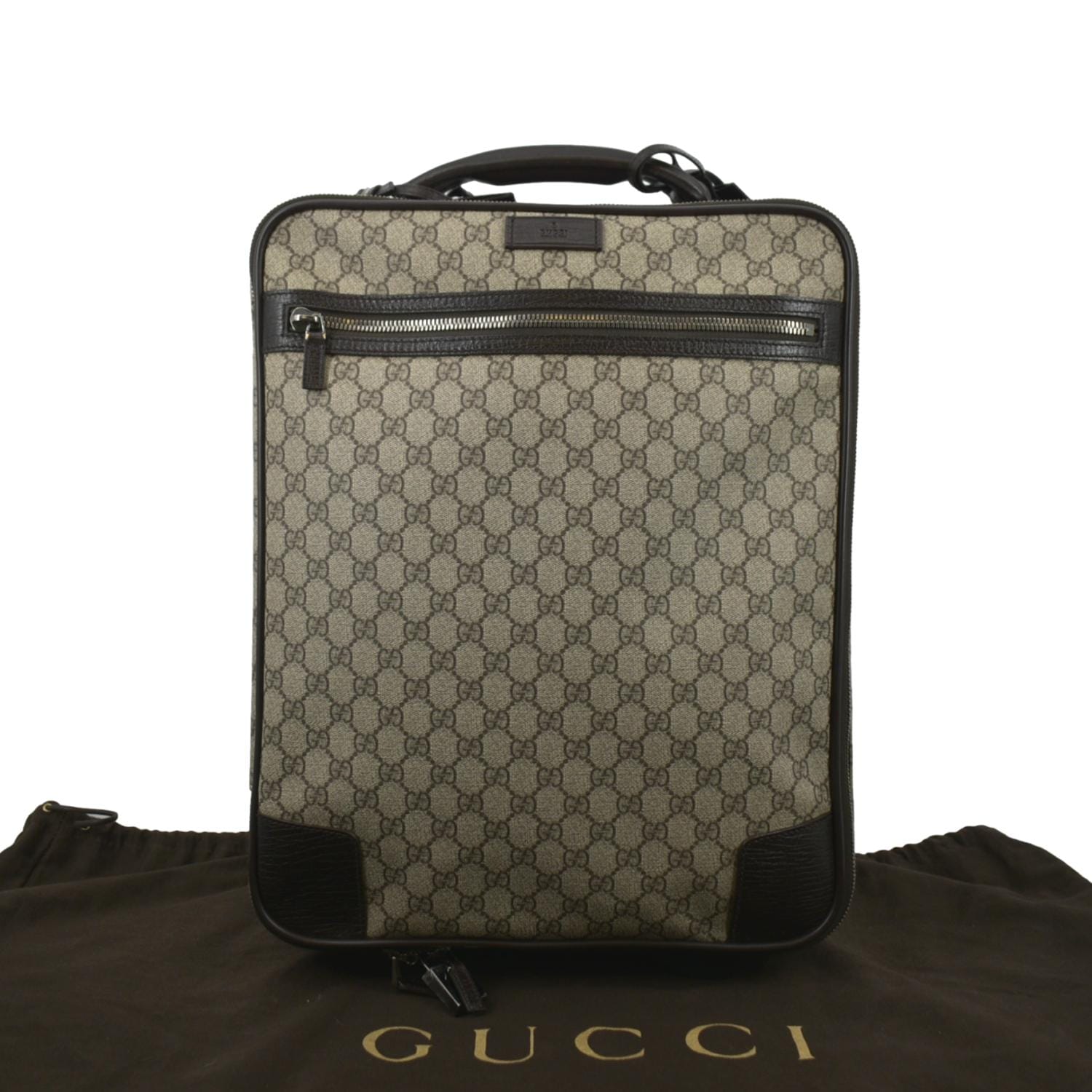 Gucci Supreme Suitcase Travel Bag Beige